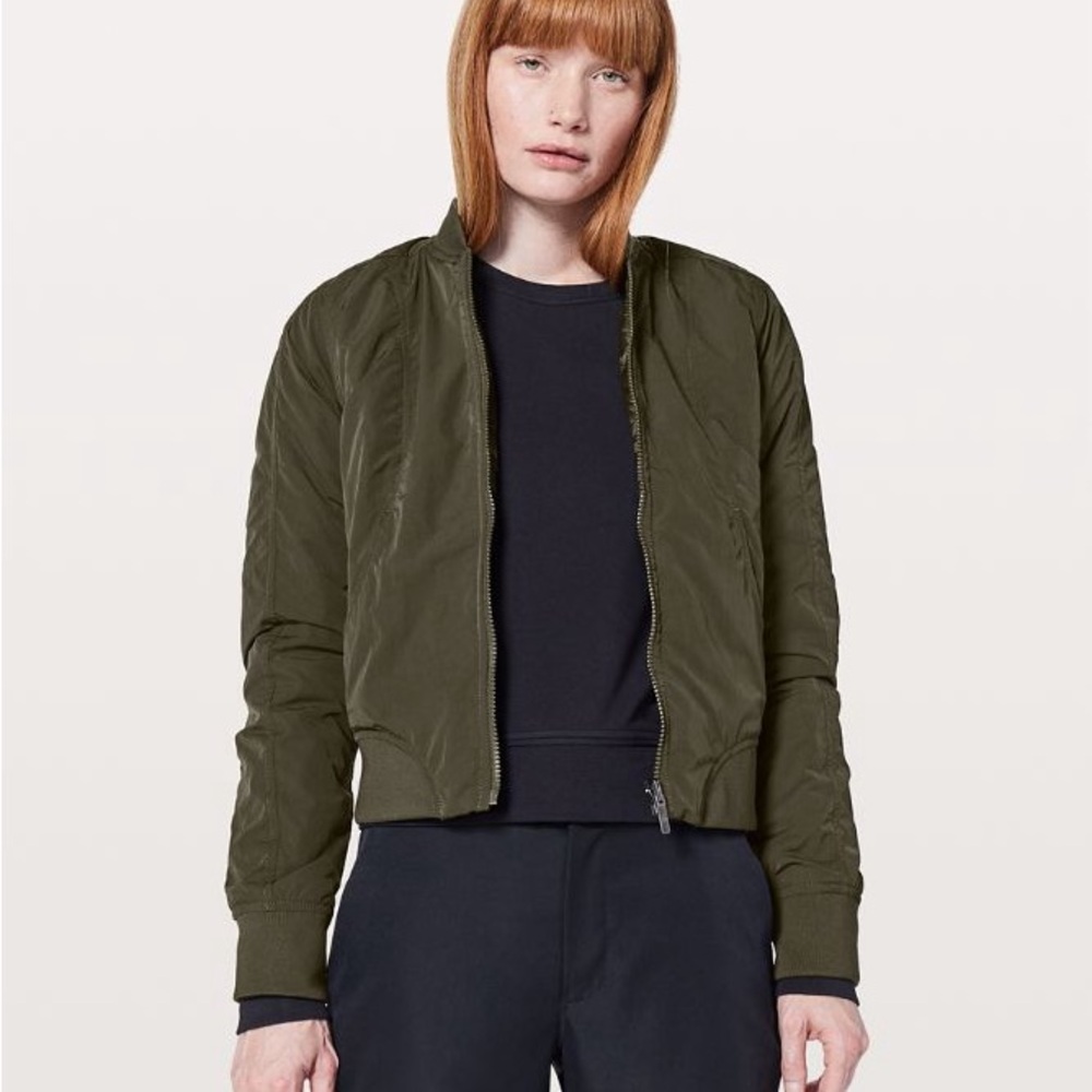 Flip It And Reverse It LuluLemon Jacket Olive Green